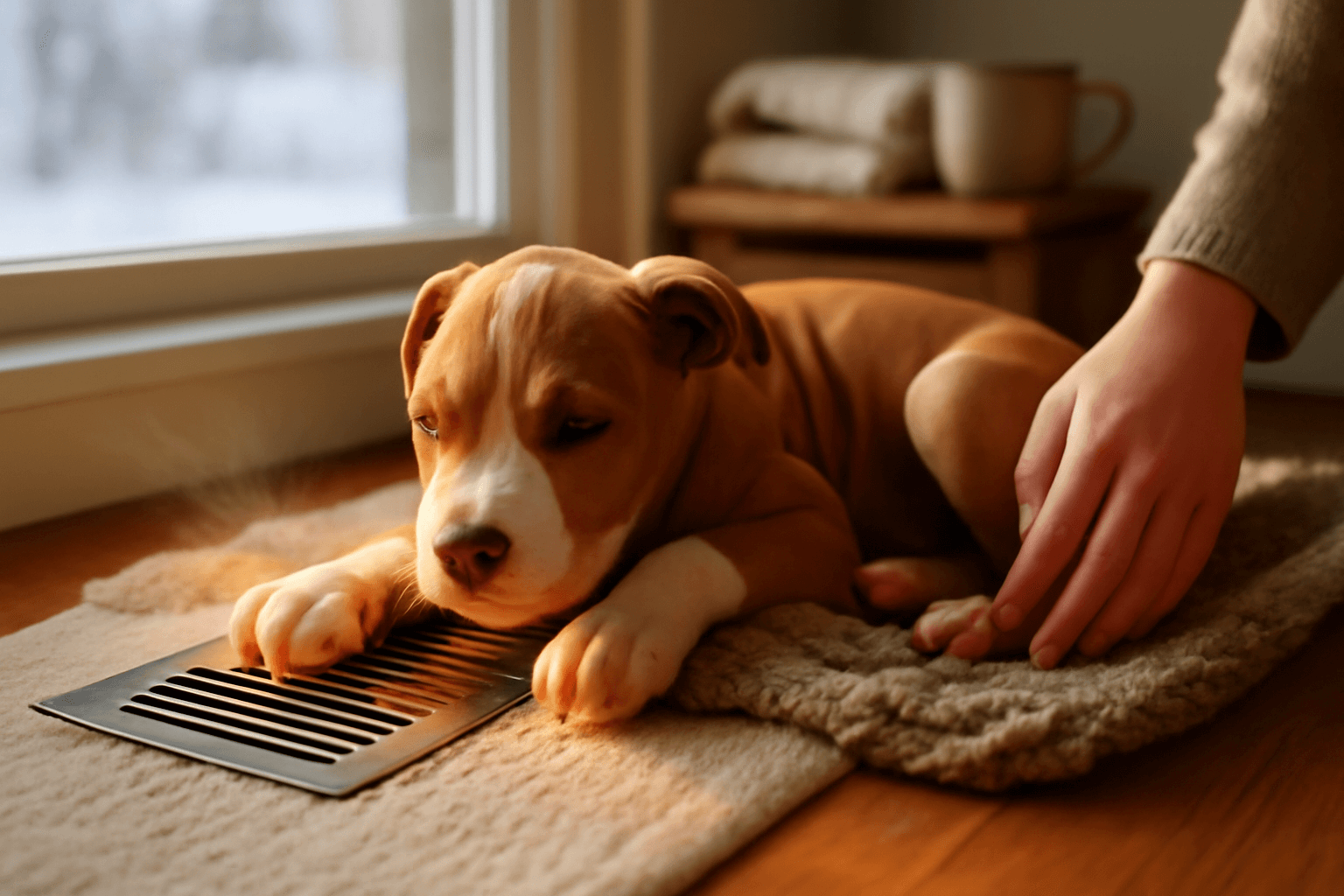 Pestounske stene pit bulla piglet si zabralo ventil s teplym 1769994067902