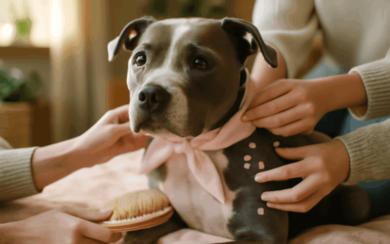 Pit bull kterou nekdo vyhodil jako chovnou fenku konecne zaz 1770310868059