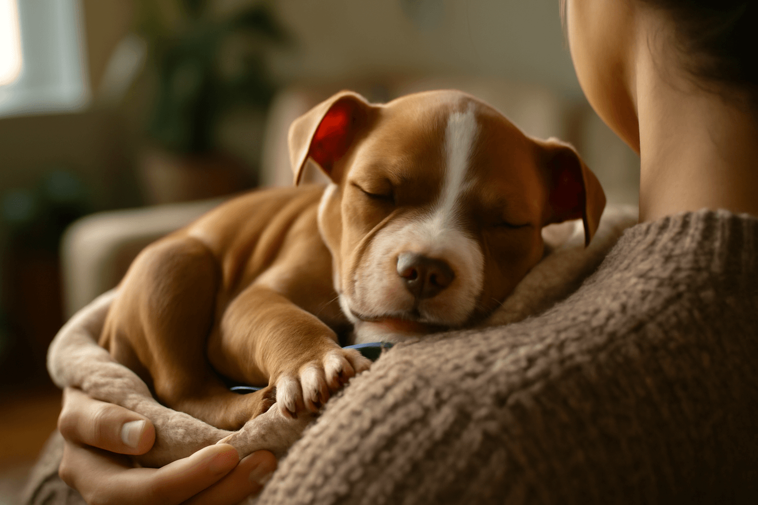 Pitbull piglet si nasel svou nabijeci stanici a roztal srdce 1771434092721