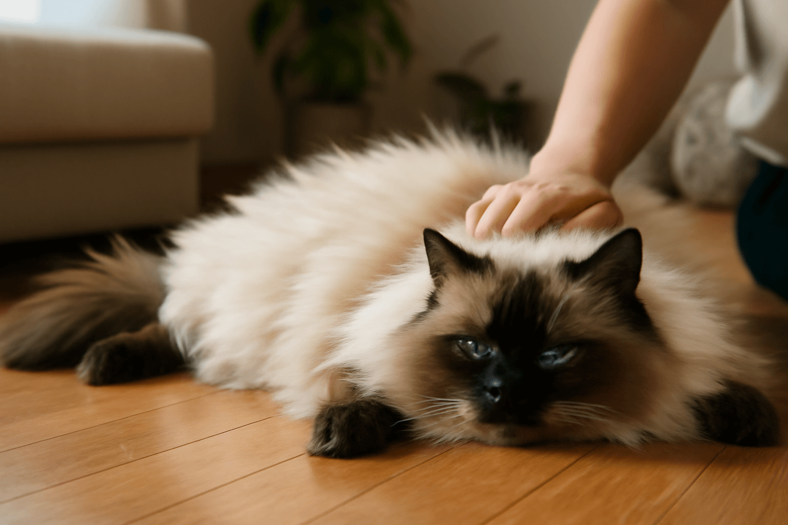 Ragdoll carol je tak hunata ze vypada jako koberec 1770418846413