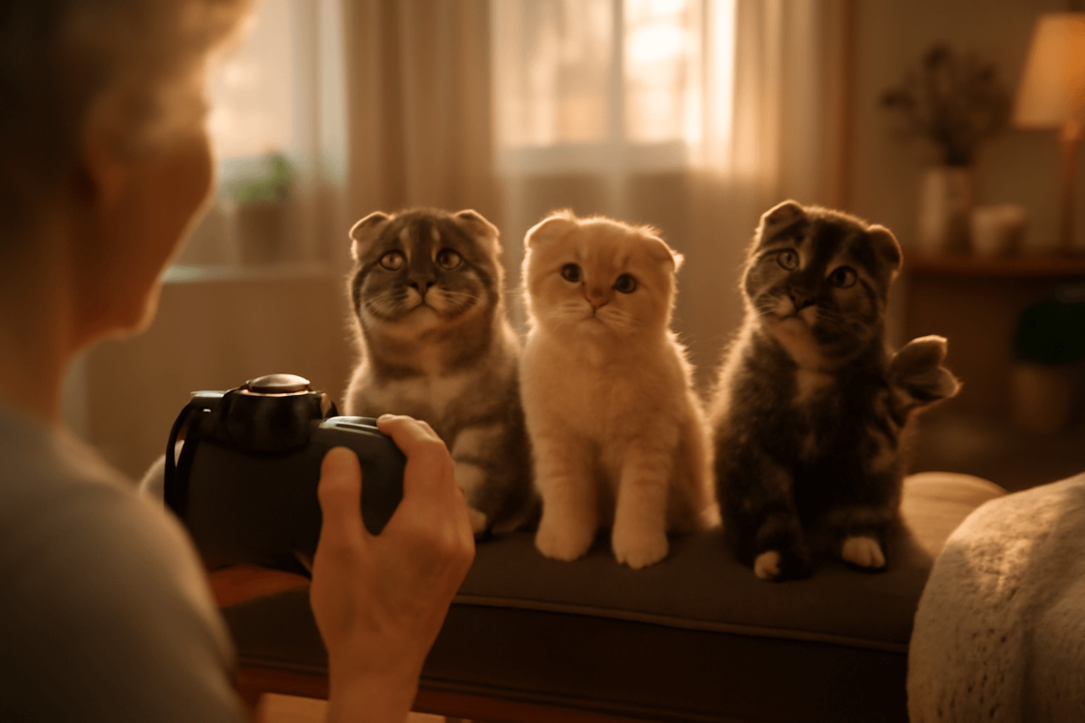 Scottish fold vnoucata pozuji jako celebrity zatimco je babi 1771905710624