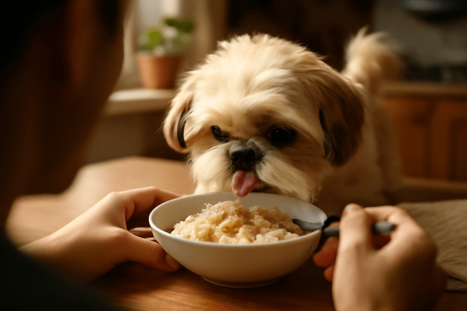 Shih tzu ceili zacala najednou jist v momente kdy uslysela j 1770138073473