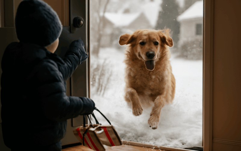 Sousedovy deti pozvaly zlateho retrivra ven a jeho radost st 1770066052107