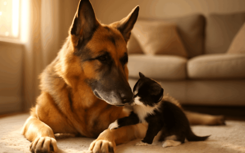 Uzkostny osmilety nemecky ovcak se zamiloval do rodinneho ko 1771635692150