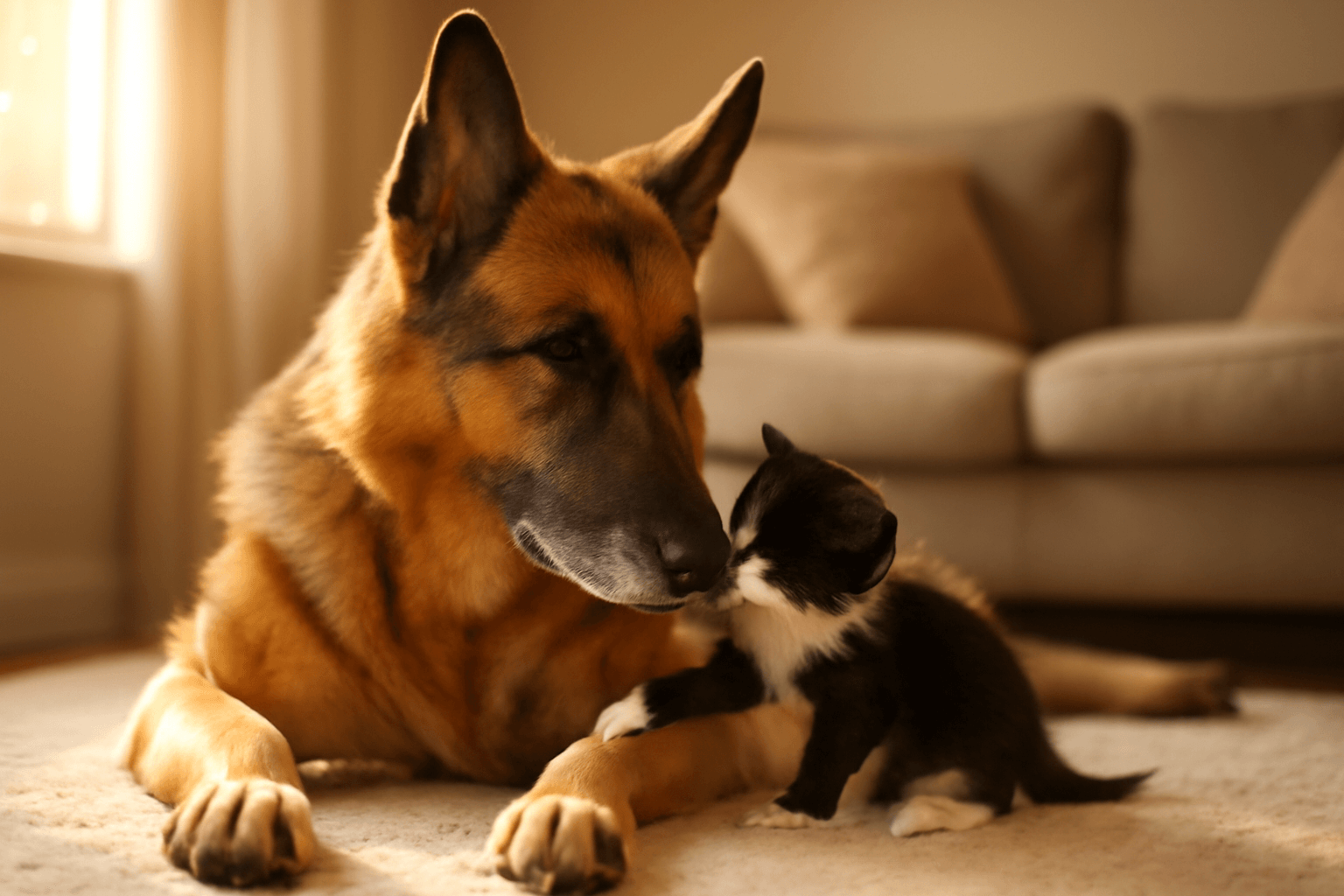 Uzkostny osmilety nemecky ovcak se zamiloval do rodinneho ko 1771635692150