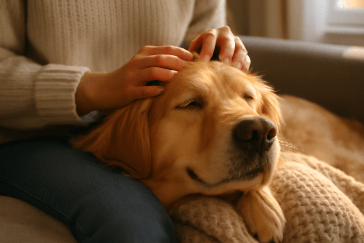 Wally zlaty retrivr na tiktoku uspava fanousky svou masazi h 1770166844873