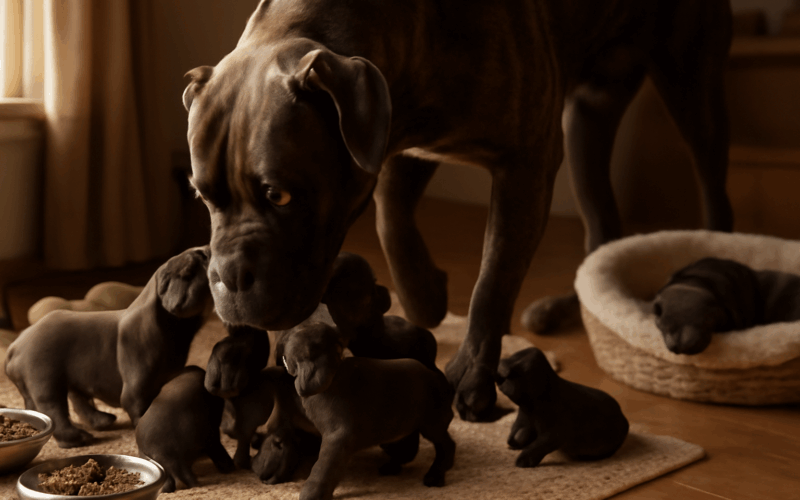 Zeus obri cane corso ktery je ve skutecnosti nezny tata 1770346847389