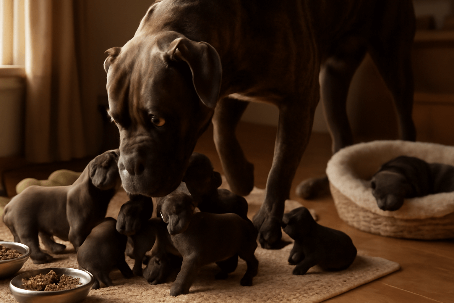 Zeus obri cane corso ktery je ve skutecnosti nezny tata 1770346847389