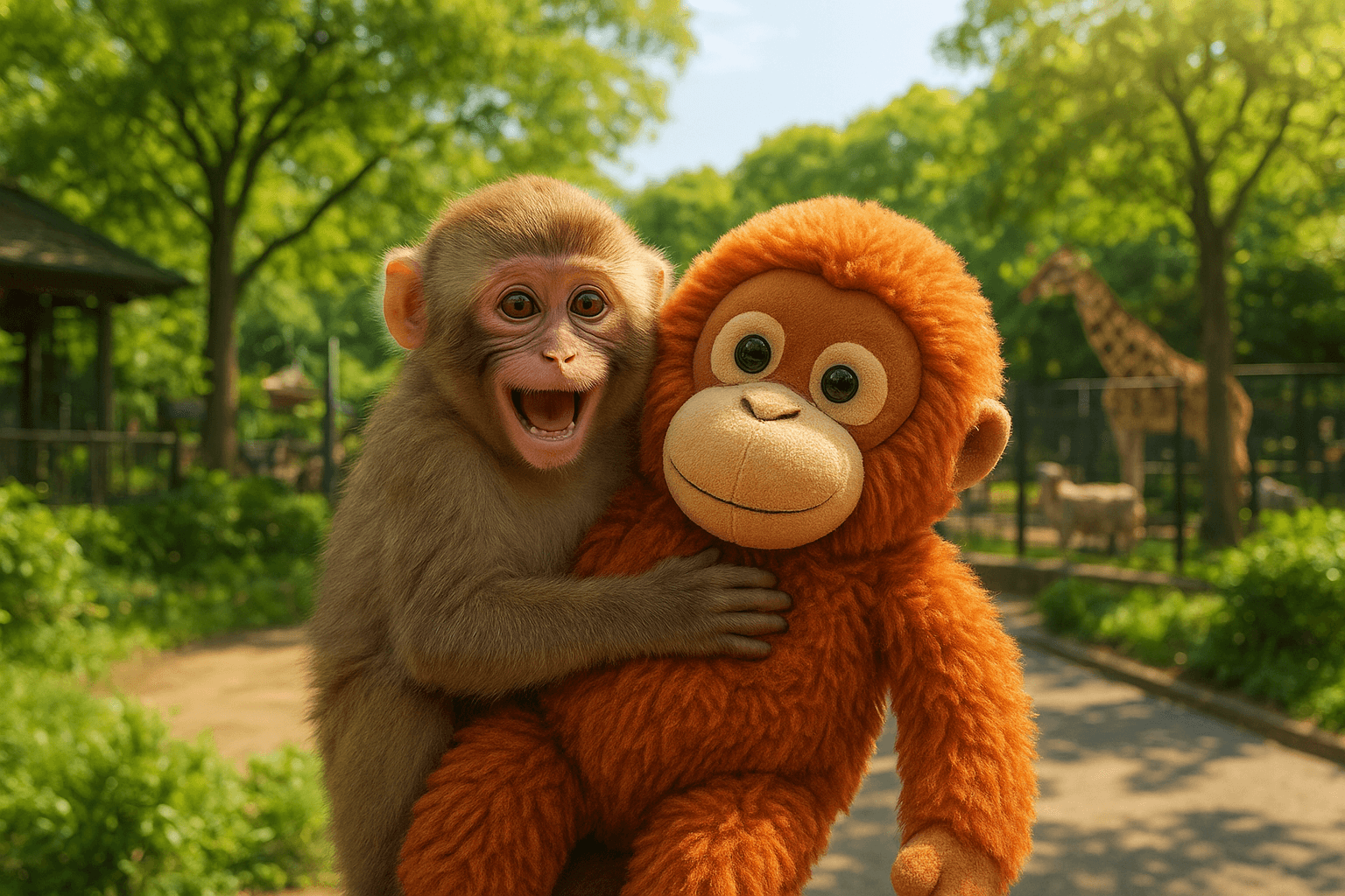 Punch a jeho plysovy orangutan neobvykle pratelstvi zvirat k 1776262217135